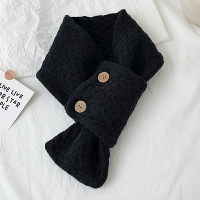 Γιακά-κασκόλ για το φθινόπωρο και χειμώνα πλεκτό με κουμπιά