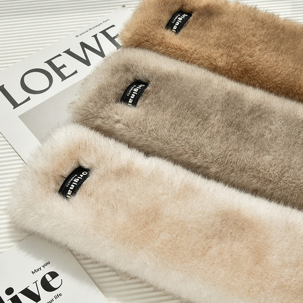 Есенно-зимен пухен шал тип яка -няколко цвята