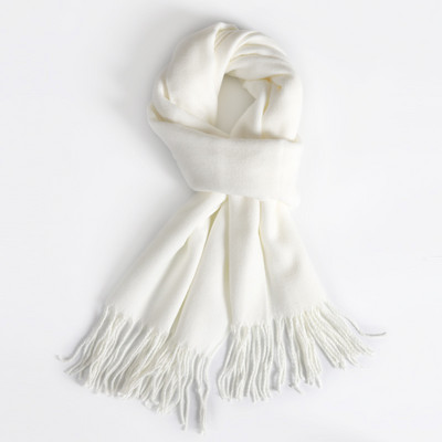 Γυναικείο κασκόλ για το φθινοπώρο- και το χειμόνα με κρόσσια - μονόχρωμα και καρό