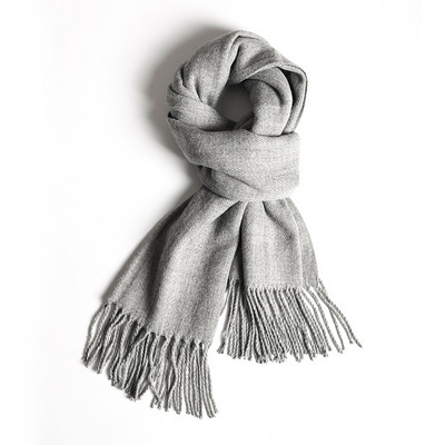 Γυναικείο κασκόλ για το φθινοπώρο- και το χειμόνα με κρόσσια - μονόχρωμα και καρό