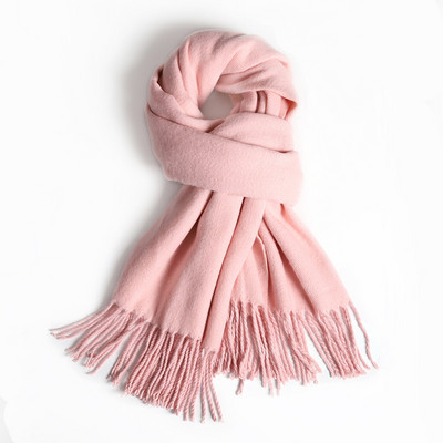 Γυναικείο κασκόλ για το φθινοπώρο- και το χειμόνα με κρόσσια - μονόχρωμα και καρό