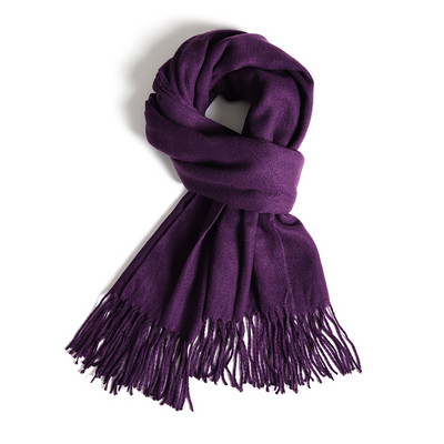 Γυναικείο κασκόλ για το φθινοπώρο- και το χειμόνα με κρόσσια - μονόχρωμα και καρό