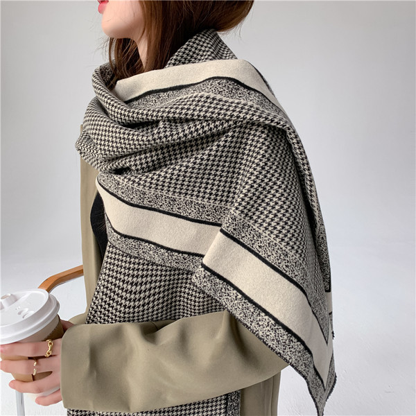 Ženska dvostrana marama - retro stil