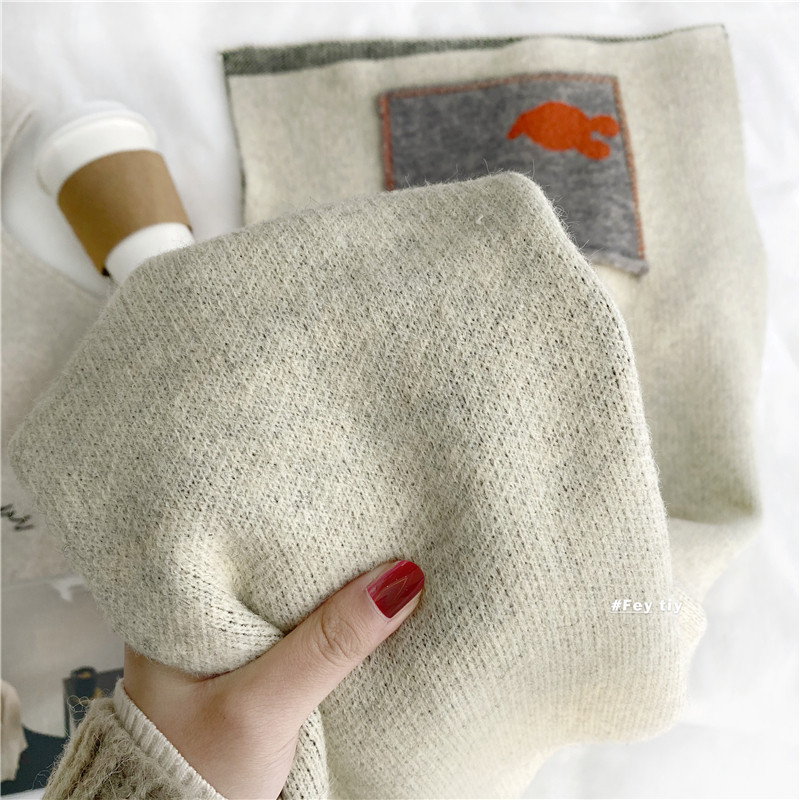 Παιδικό πλεκτό κασκόλ με τσέπη για κορίτσια ή αγόρια