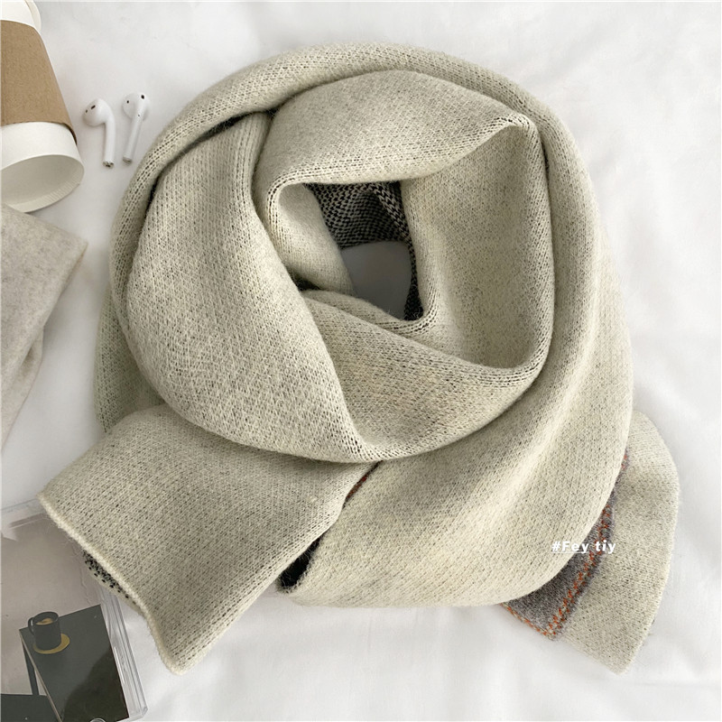 Παιδικό πλεκτό κασκόλ με τσέπη για κορίτσια ή αγόρια