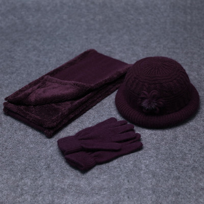 Νέο μοντέλο γυναικείο πλεκτό καπέλο με διακόσμηση λουλουδιών - πολλά μοντέλα