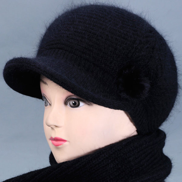 Pletena ženska kapa sa šalom - 2u1 više boja