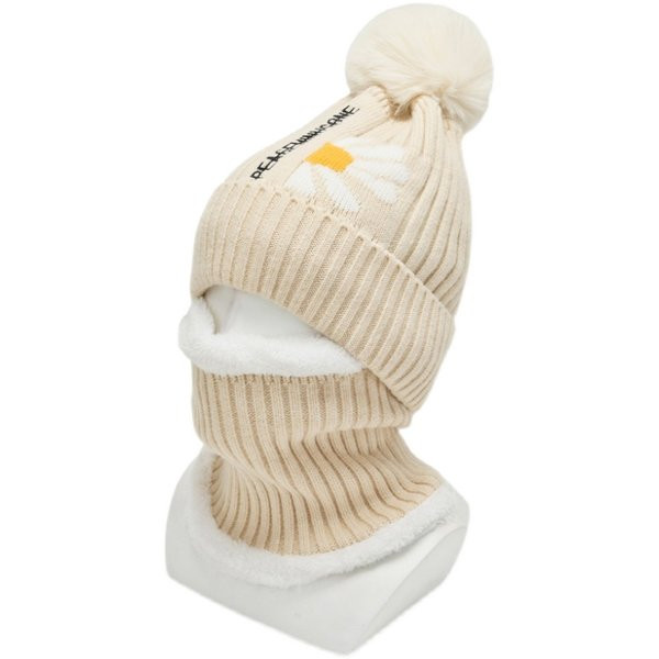 Pletena kapa i šal s toplom postavom