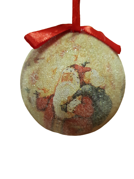 Играчка за елха,Заснежена,6 см 