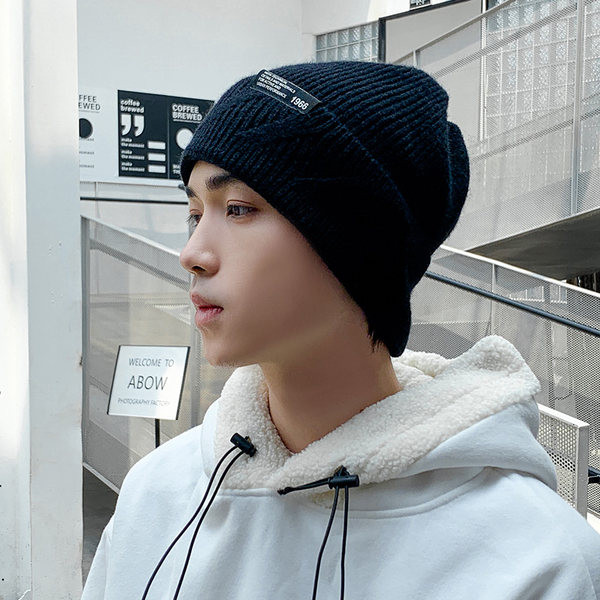 Ανδρικό χειμωνιάτικο καπέλο με στάμπα