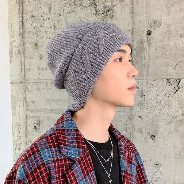 Ανδρικό χειμωνιάτικο καπέλο με στάμπα