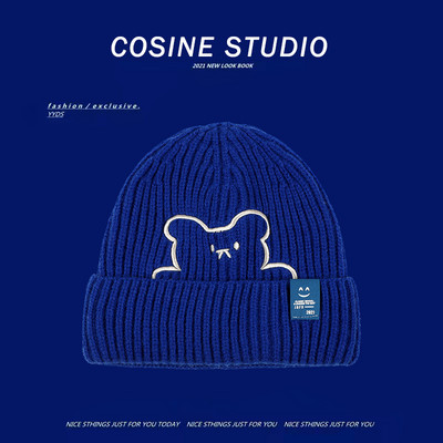 Unisex πλεκτό καπέλο με απλικέ