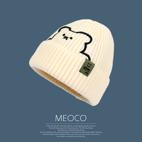 Unisex πλεκτό καπέλο με απλικέ