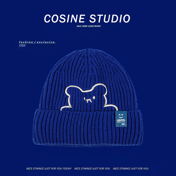 Unisex πλεκτό καπέλο με απλικέ