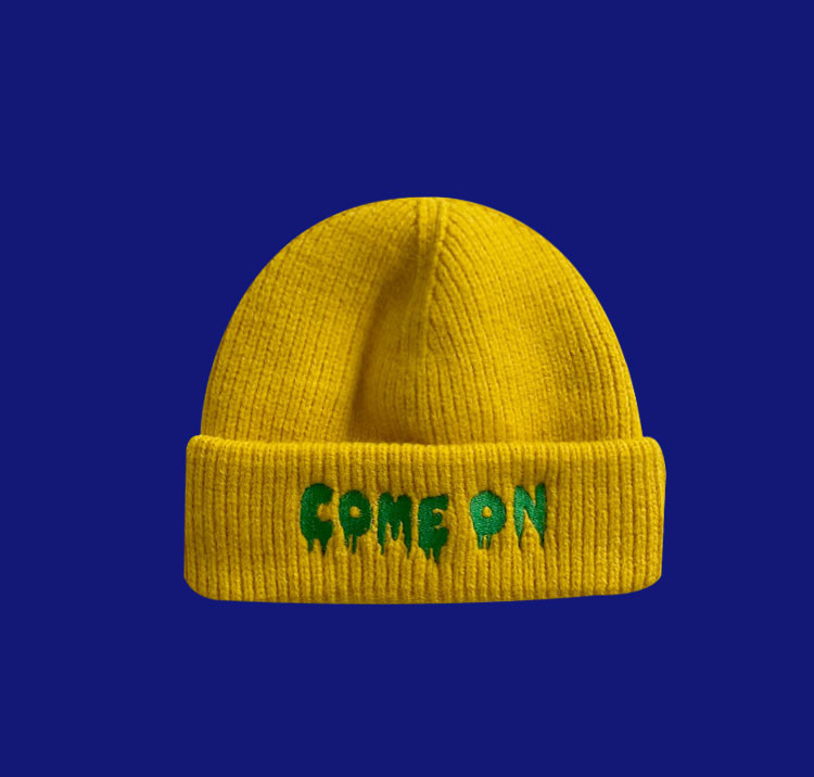 Ανδρικό casual χειμερινό καπέλο με επιγραφή