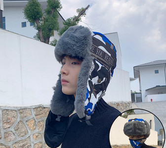 Νέο μοντέλο ανδρικό χειμωνιάτικο καπέλο με ζεστή φόδρα