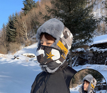 Νέο μοντέλο ανδρικό χειμωνιάτικο καπέλο με ζεστή φόδρα