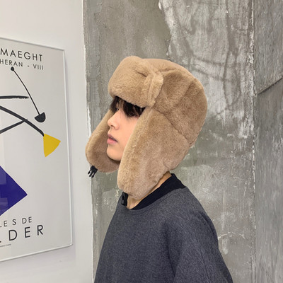 Νέο μοντέλο ανδρικό χειμωνιάτικο καπέλο με ζεστή φόδρα