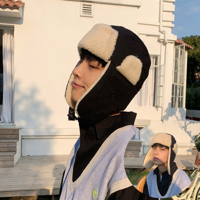 Νέο μοντέλο ανδρικό χειμωνιάτικο καπέλο με ζεστή φόδρα