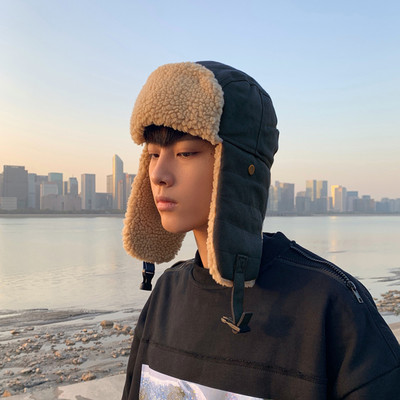 Νέο μοντέλο ανδρικό χειμωνιάτικο καπέλο με ζεστή φόδρα