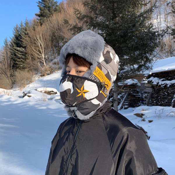 Νέο μοντέλο ανδρικό χειμωνιάτικο καπέλο με ζεστή φόδρα