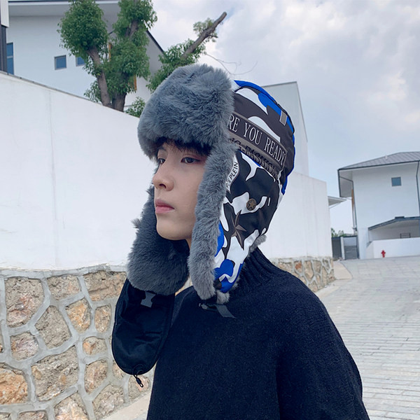 Νέο μοντέλο ανδρικό χειμωνιάτικο καπέλο με ζεστή φόδρα