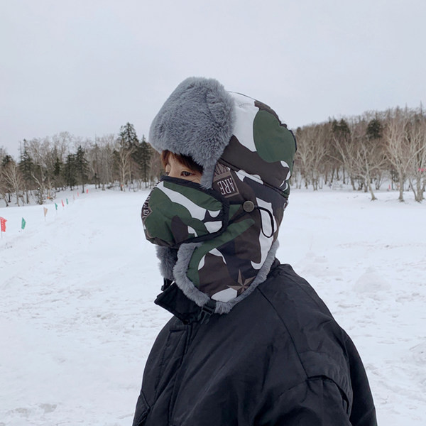 Νέο μοντέλο ανδρικό χειμωνιάτικο καπέλο με ζεστή φόδρα