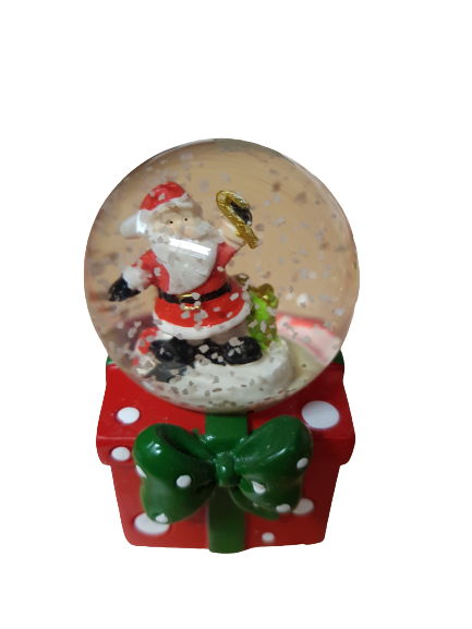 Коледно преспапие ,Подарък,7х4 см,различни