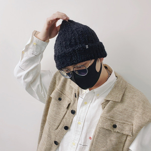 Ανδρικό πλεκτό ζεστό καπέλο για το χειμώνα