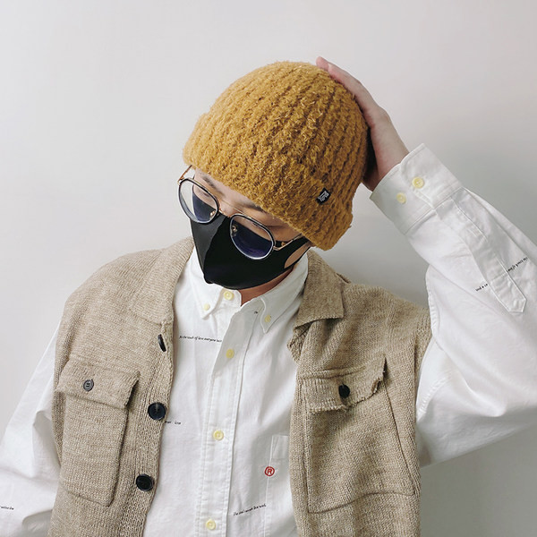 Ανδρικό πλεκτό ζεστό καπέλο για το χειμώνα