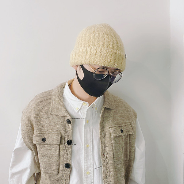 Ανδρικό πλεκτό ζεστό καπέλο για το χειμώνα