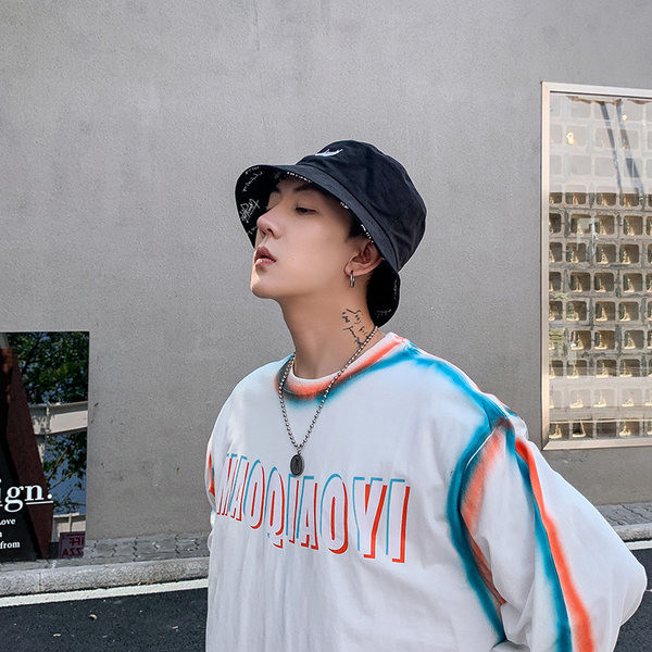 Muški tekstilni ribarski šešir s natpisom