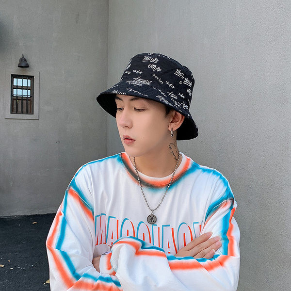 Muški tekstilni ribarski šešir s natpisom