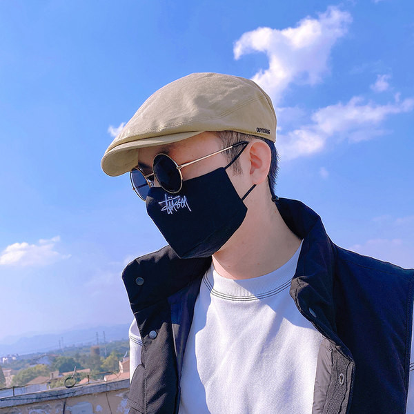 Ανδρικό υφασμάτινο καπέλο σε ρετρό στυλ