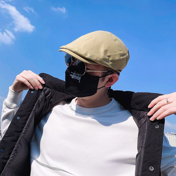 Ανδρικό υφασμάτινο καπέλο σε ρετρό στυλ