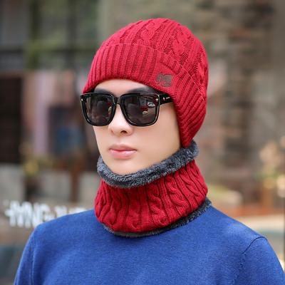 Ανδρικό καπέλο casual με κασκόλ