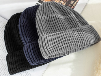 Ανδρικό χειμερινό μάλλινο καπέλο