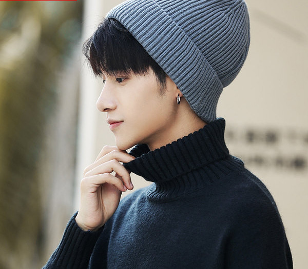 Ανδρικό χειμερινό μάλλινο καπέλο