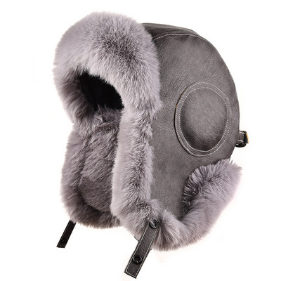 Ανδρικό χειμερινό καπέλο με πουπουλένια φόδρα