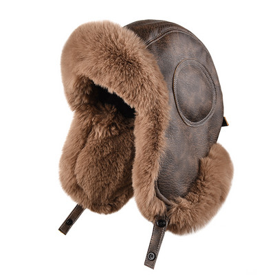 Ανδρικό χειμερινό καπέλο με πουπουλένια φόδρα