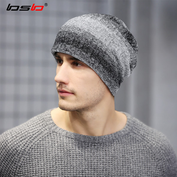 Ανδρικό χειμωνιάτικο καπέλο σε ιριδίζοντα χρώματα