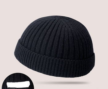 Ανδρικό πλεκτό καπέλο - κλασικό  μοντέλο