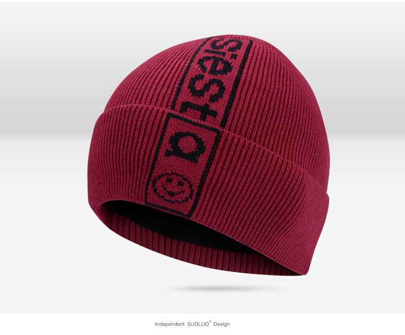 Ανδρικό χειμερινό καπέλο με επιγραφή