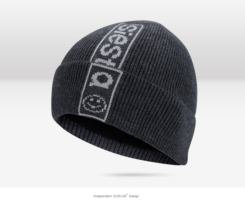 Ανδρικό χειμερινό καπέλο με επιγραφή