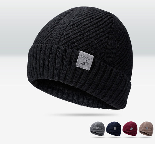 Γυναικείο χοντρό καπέλο με ζεστή φόδρα