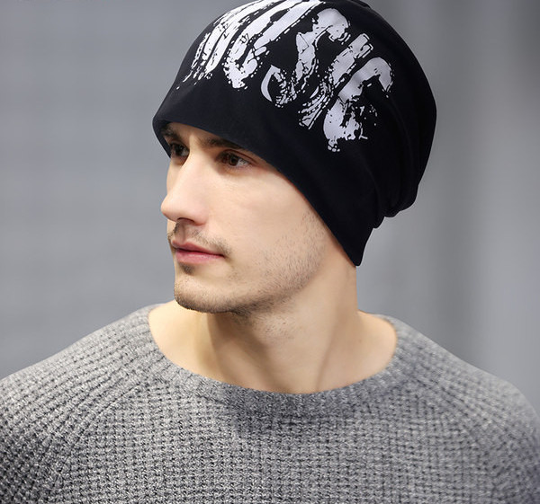 Muški platneni šešir s natpisom