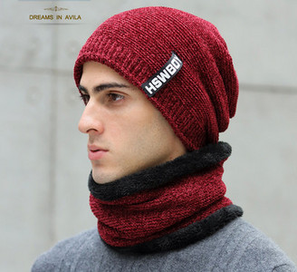 Ανδρικό χειμωνιάτικο καπέλο με κασκόλ σε πολλά μοντέλα