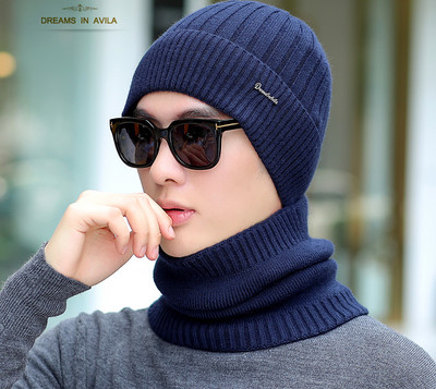 Ανδρικό χειμωνιάτικο καπέλο με κασκόλ σε πολλά μοντέλα