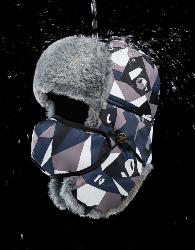 Νέο μοντέλο ανδρικό καπέλο με πουπουλένια φόδρα - πολλά χρώματα