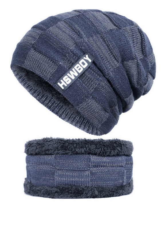 Muška zimska kapa sa šalom